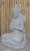 Product image 3 of the product “Seated Dewi Sri, position chakra turning the wheel, 79 cm high riverstone grey, modell with sativa ”